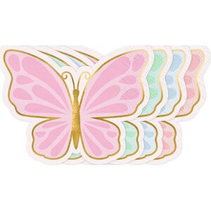 Butterfly Napkins, Mix, 16x12 cm 1pkt/12pc