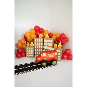 Foil balloon Fire truck, mix, 67x53 cm