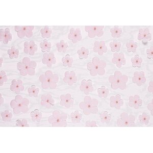 Table runner Flowers, light pink, 26 x 500 cm