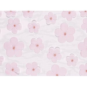 Table runner Flowers, light pink, 26 x 500 cm
