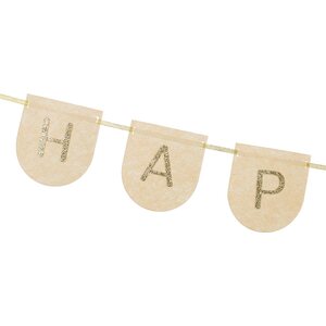 Felt Banner, Happy Birthday, pink, 3m