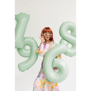Numerofoliopallo 9, 72 cm, vaaleanvihreä