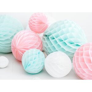 Honeycomb Ball, white, 20 cm
