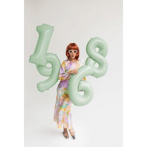 Numerofoliopallo 8, 72 cm, vaaleanvihreä