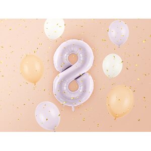 Foil Balloon Number ''8'', 72cm, purple