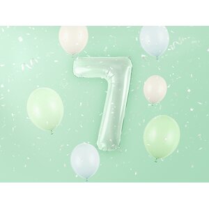 Numerofoliopallo 7, 72 cm, vaaleanvihreä