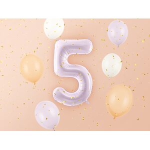Foil Balloon Number ''5'', 72cm, purple
