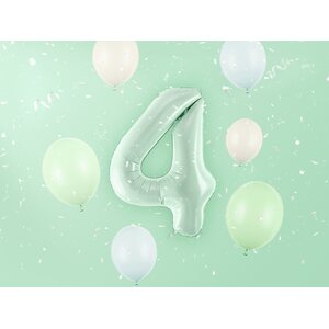 Numerofoliopallo 4, 72 cm, vaaleanvihreä