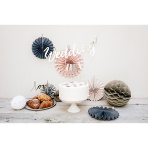 Honeycomb Ball, white, 20 cm
