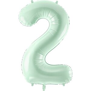 Foil Balloon Number ''2'', 72cm, green