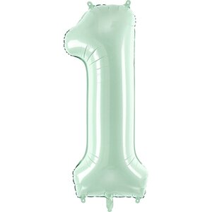 Foil Balloon Number ''1'', 72cm, green