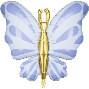 Foil Balloon Butterfly, 69x69 cm, blue