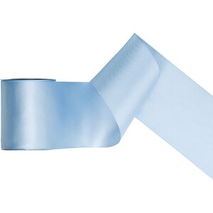 Satin Ribbon, misty blue, 100mm/25m