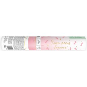 Tube with Confetti Penises, light pink, 20cm