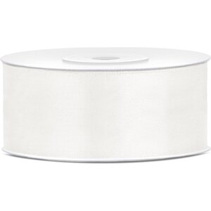 Satin Ribbon, light cream, 25mm/25m