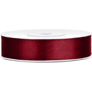 Satiininauha syvän punainen 12mm/25m