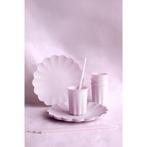 Muovipillit 23 cm violetti 12kpl/pkt