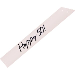 Happy 50 Sash, cream, 76 cm