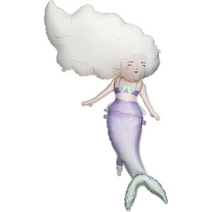 Foil balloon Mermaid, 72x52 cm, mix