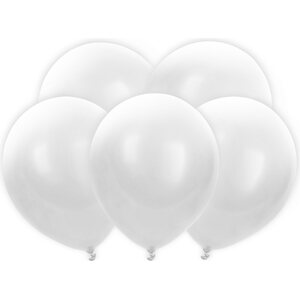 Led balloons 30 cm, white 1pkt/5pc.