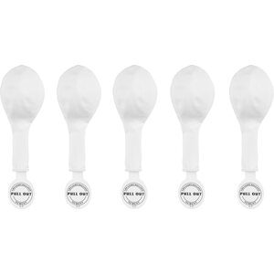 Led balloons 30 cm, white 1pkt/5pc.