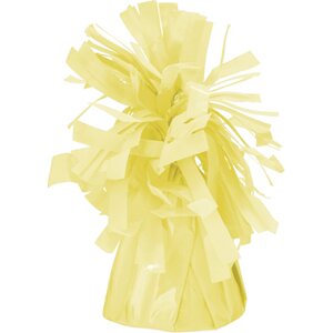 Foil balloon weight, light yellow