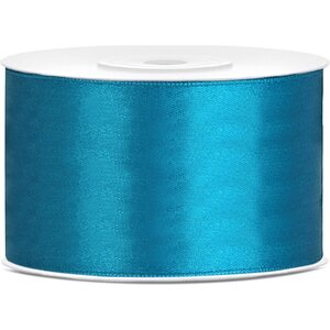 Satin Ribbon, turquoise, 38mm/25m