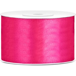 Satin Ribbon, dark pink, 38mm/25m