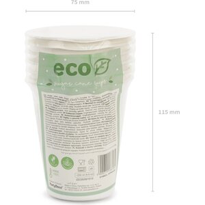 Eco-pahvimuki 250 ml valkoinen 6 kpl/pkt