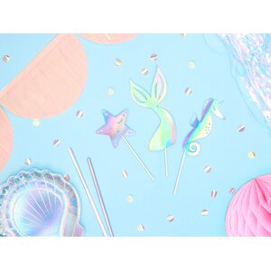 Kakunkoriste merenneito hologrammi 24,5 cm 3 kpl/pkt