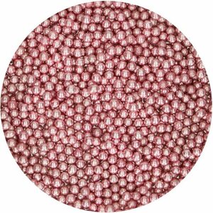 FunCakes sokerihelmi medium metallinhohtovaaleanpunainen 80 g