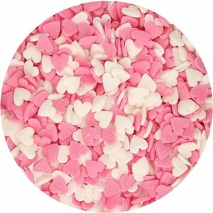 FunCakes FunCakes Hearts Pink-White 60 g