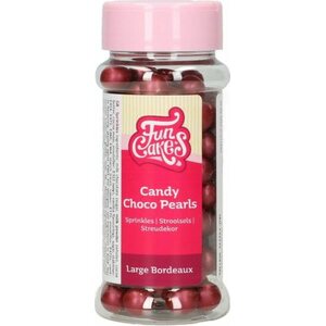 FunCakes FunCakes Candy Choco Pearls Large Bordeaux 70 g
