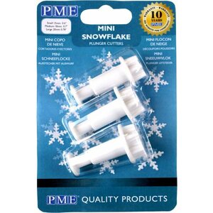 PME mini-lumihiutalemuotit 3kpl