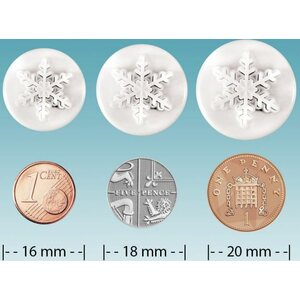 PME mini-lumihiutalemuotit 3kpl