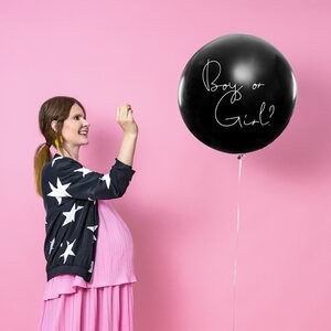 Gender reveal -ilmapallo 1 m, vaaleanpunainen