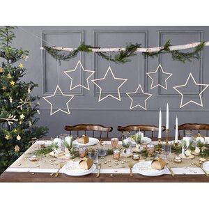 Kaitaliina Merry Christmas, valkoinen teksti, 50 x 250 cm