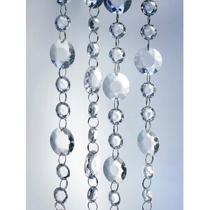Crystal garland, colourless, 1m