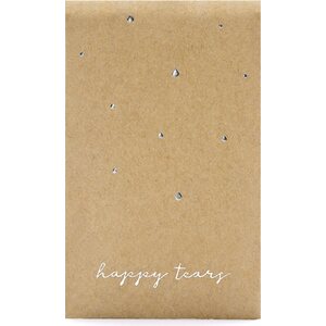 Taskunenäliina  Happy tears, hopea, 7,5 x 12 cm 10 kpl/pkt