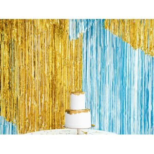 Party curtain, blue, 90x250cm