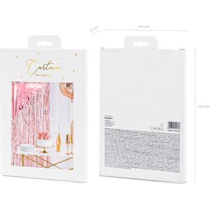 Party curtain, rose gold, 90x250cm