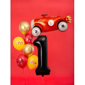 Numerofoliopallo 1 musta 86 cm