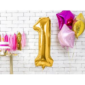 Foil Balloon Number ''1'', 86cm, gold