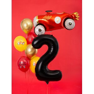 Foil Balloon Number ''2'', 86cm, black