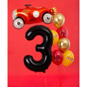 Foil Balloon Number ''3'', 86cm, black