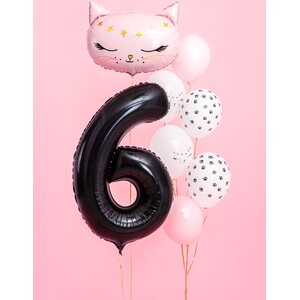 Numerofoliopallo 6 musta 86 cm