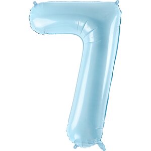 Numerofolio 7, vaaleansininen 86 cm