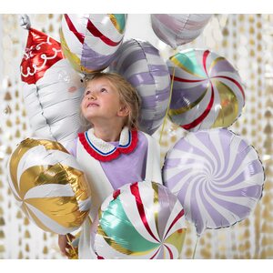 Foil Balloon Candy, 35cm, light lilac