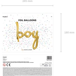 Foliopallo Boy kulta 63,5 x 74 cm