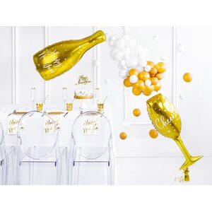 Muotofolio Shampanjalasi Cheers, kulta 28 x 80cm